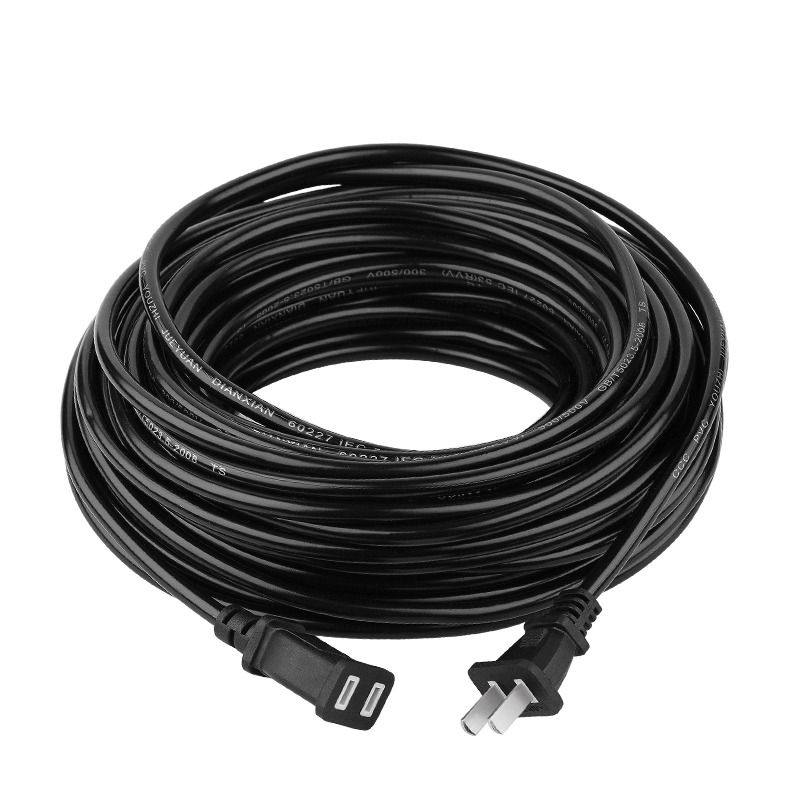 Outdoor Power Extension Cord - สายต่อพ่วงไฟฟ้าแบบ 2 ขา ตัวผู้-ตัวเมีย สำหรับสหรัฐอเมริกาและแคนาดา, สายไฟ