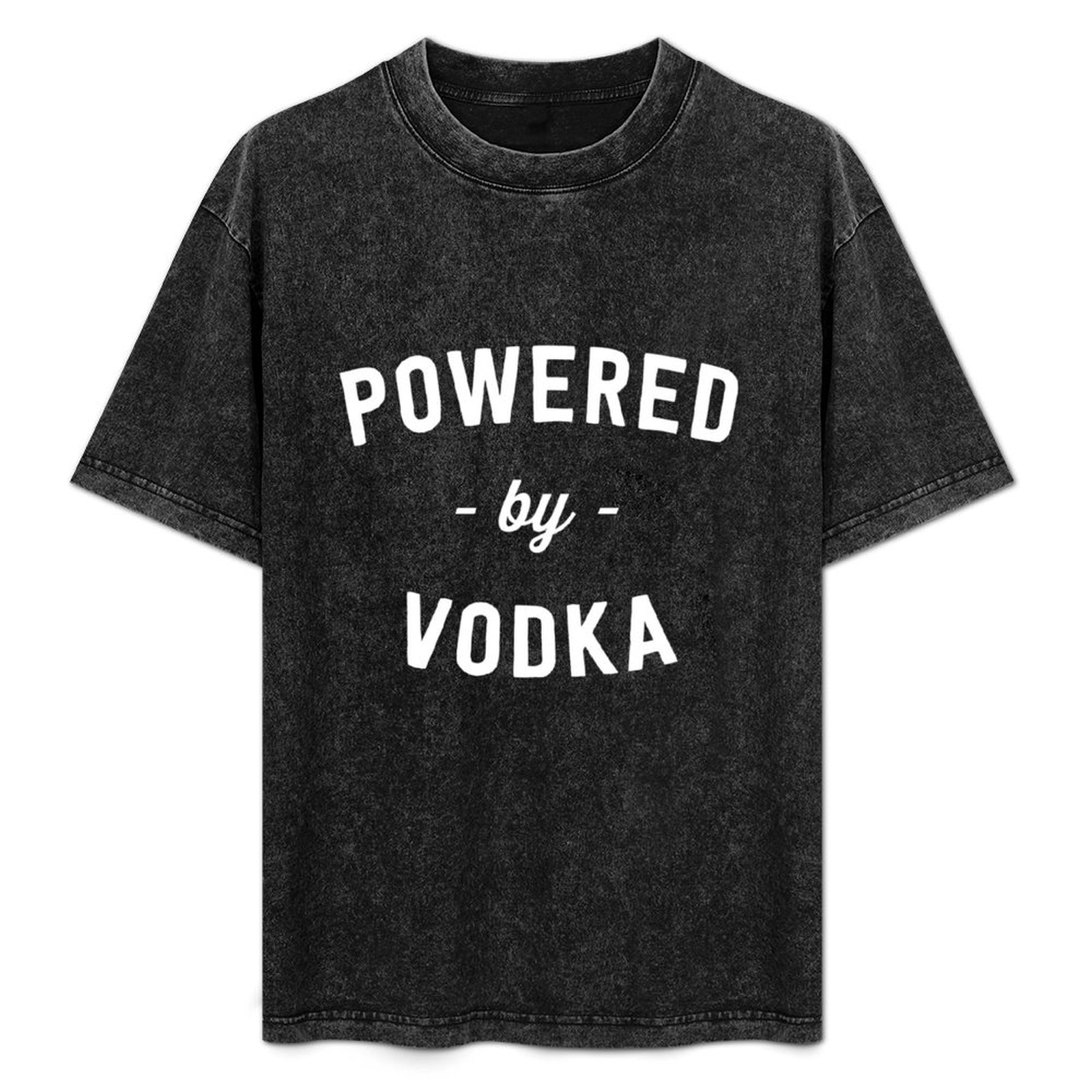 Outdoor Power Not Working - เสื้อยืด Powered By Vodka เสื้อยืดทำงานกลางแจ้งสำหรับผู้ชาย