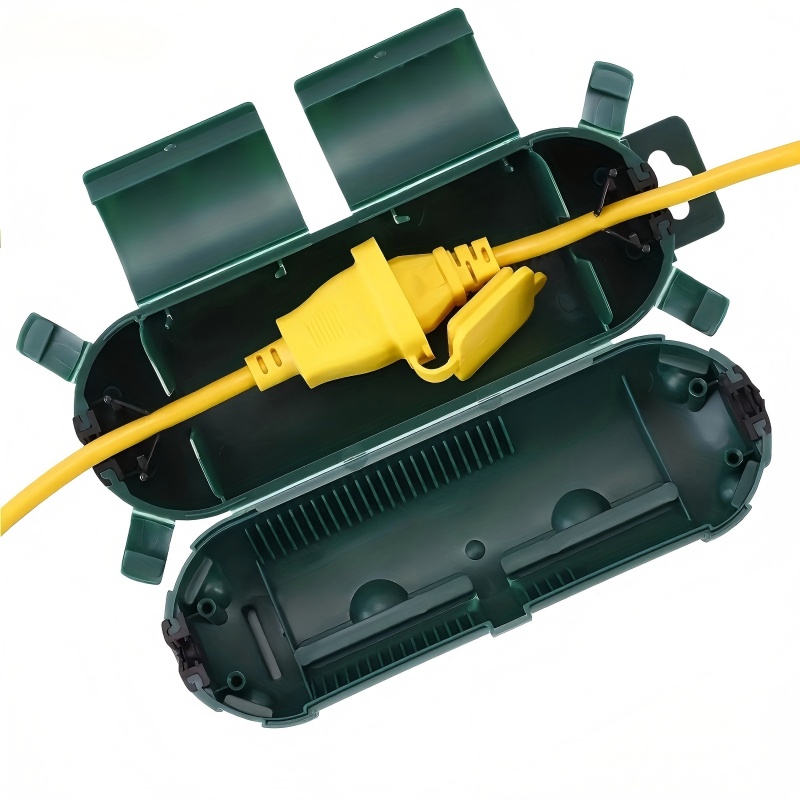 Outdoor Power Outlet Cover - ฝาครอบสายไฟต่อพ่วง PVC สำหรับใช้งานกลางแจ้ง ทนทาน 1 ชิ้น