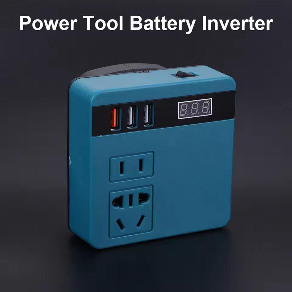 Outdoor Power Inverter - อินเวอร์เตอร์แบตเตอรี่ลิเธียม 120W พาวเวอร์แบงค์ 18v 21v เป็น