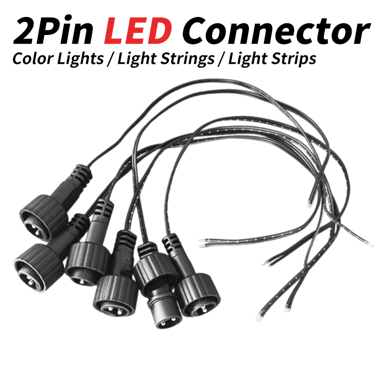 Outdoor Power Extension Cord - ขั้วต่อ LED แบบ 2 ขา พร้อมสายไฟ
