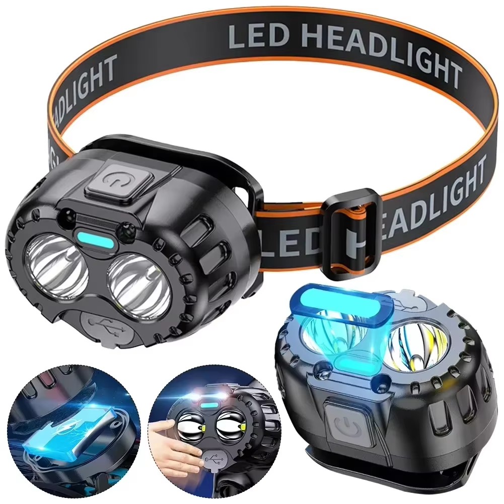 Outdoor Power Head - ไฟฉายคาดศีรษะ LED กำลังสูง กันน้ำระดับ IPX4 ไฟฉายฉุกเฉิน