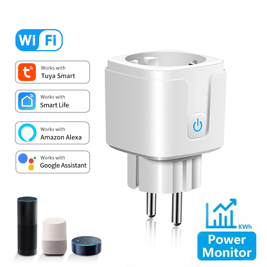 Outdoor Power Hub - Tuya สมาร์ทซ็อกเก็ต EU 16A AC100-240V WiFi