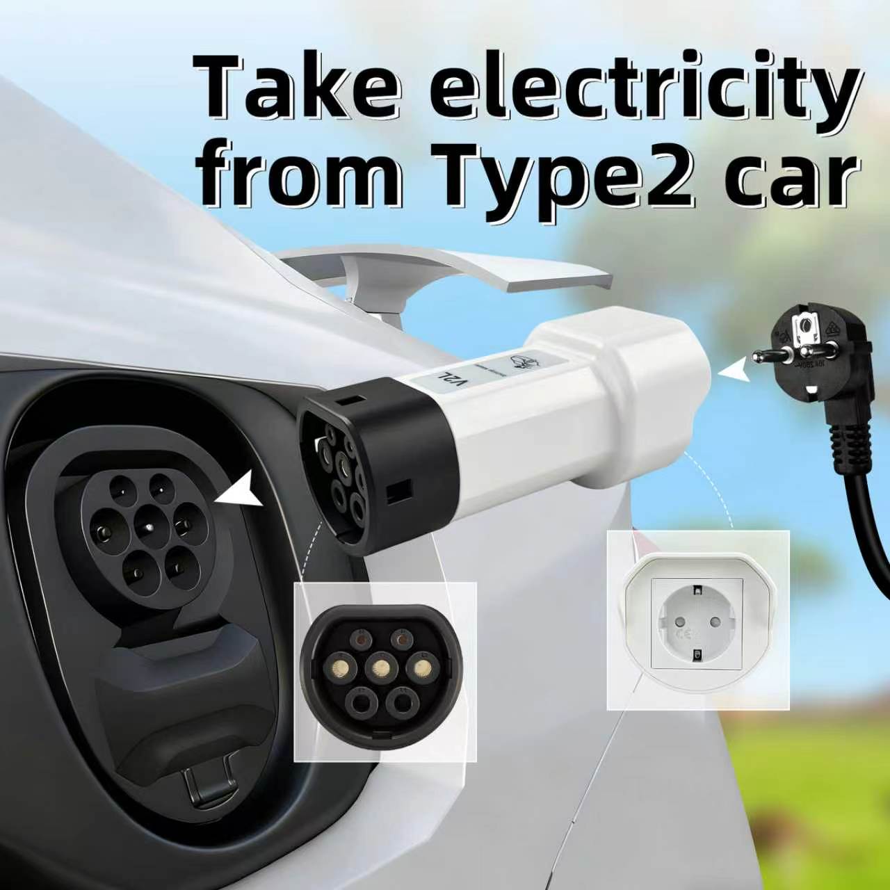 ปลั๊กปล่อยไฟ EVqiaoyi 16A Type - Outdoor Power Inc บทวิจารณ์และราคา