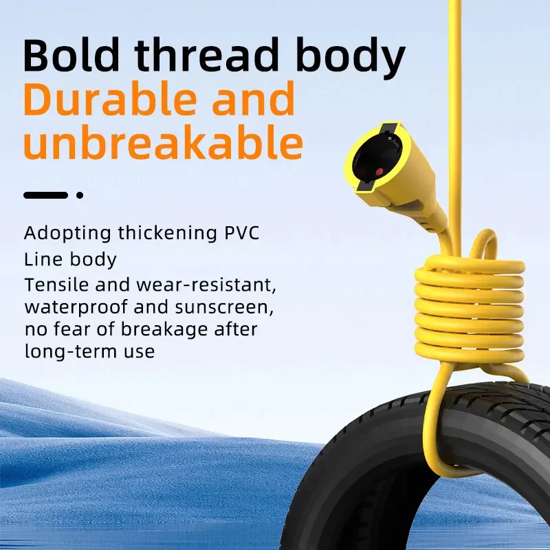 ปลั๊กพ่วง 16A EU Schuko 4KW พร - Outdoor Power Extension Cord บทวิจารณ์และราคา