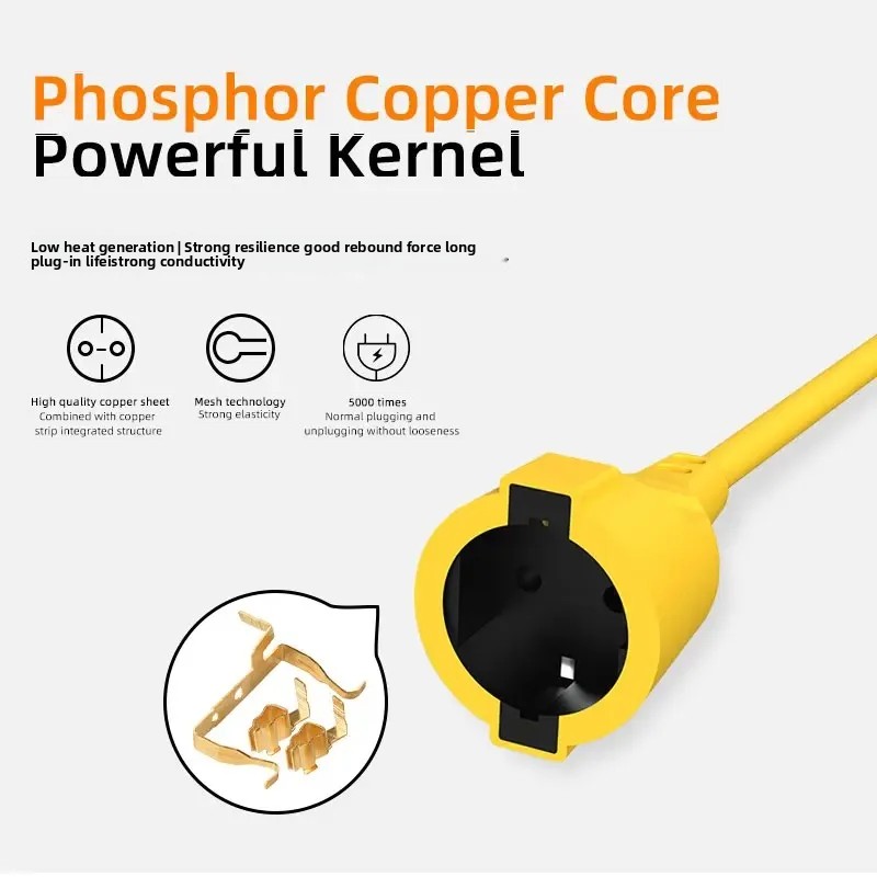 ปลั๊กพ่วง 16A EU Schuko 4KW พร - Outdoor Power Extension Cord บทวิจารณ์และราคา