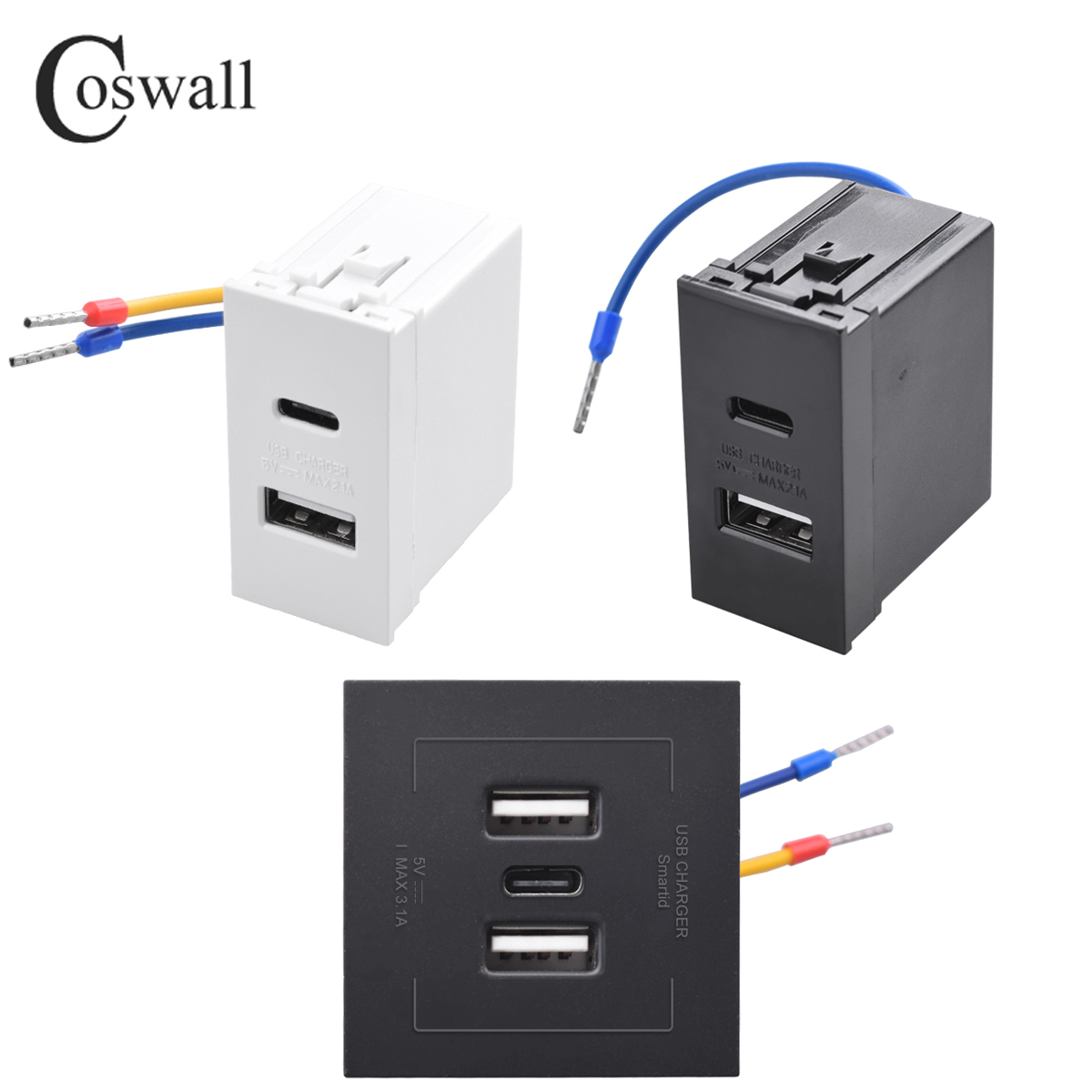 COSWALL E45 / P45 Series สีขาว - Outdoor Power Hub บทวิจารณ์และราคา
