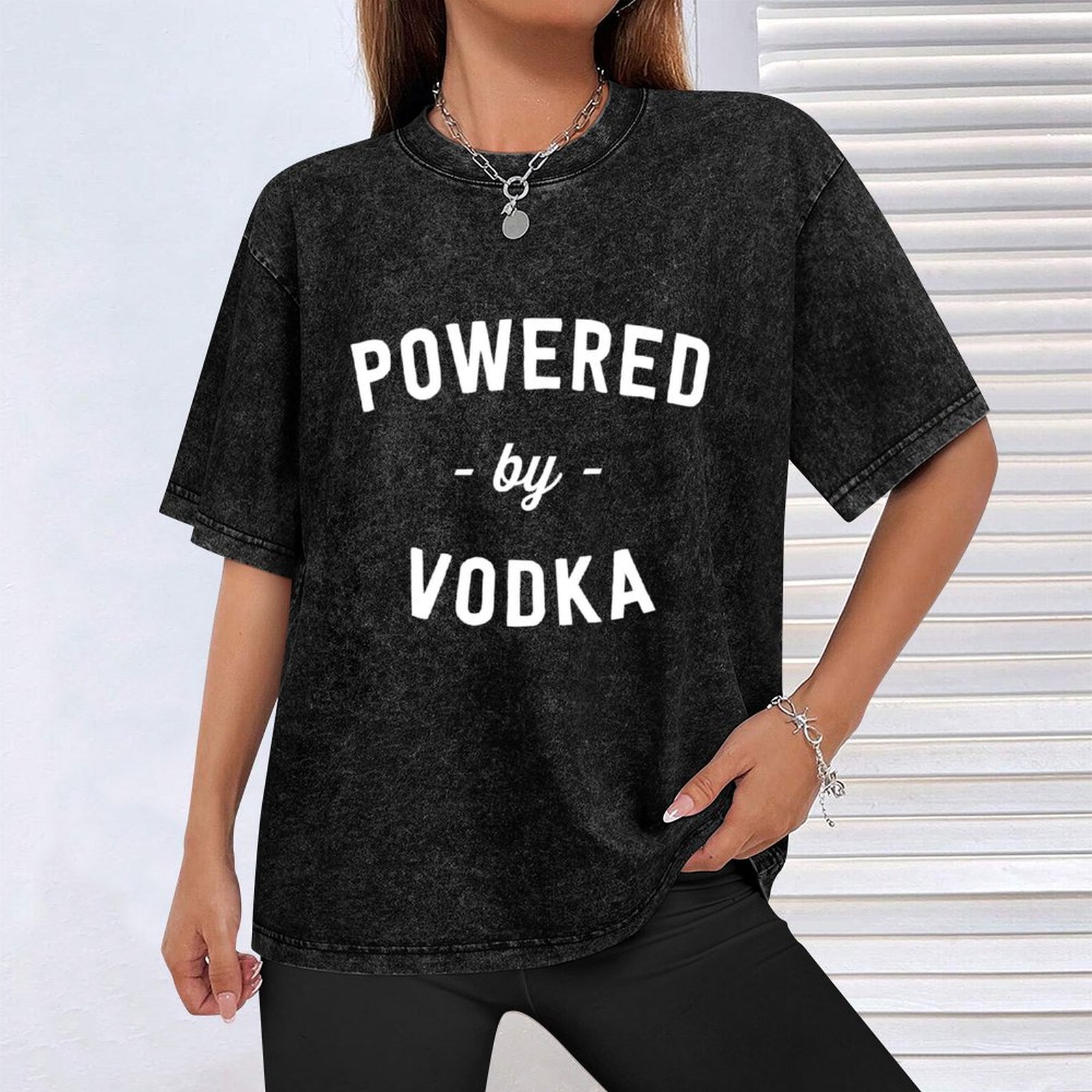 เสื้อยืด Powered By Vodka เสื้ - Outdoor Power Not Working บทวิจารณ์และราคา