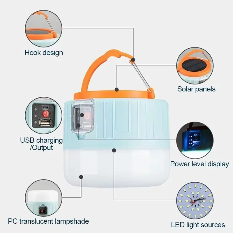 โคมไฟตั้งแคมป์พลังงานแสงอาทิตย - Outdoor Power Bank บทวิจารณ์และราคา