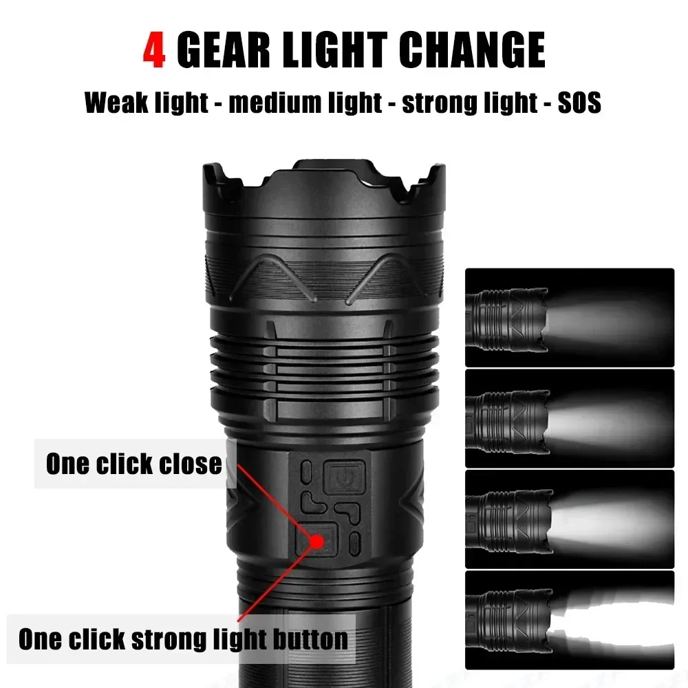 99000000LM ไฟฉาย LED สว่างเป็น - Outdoor Power Meter บทวิจารณ์และราคา