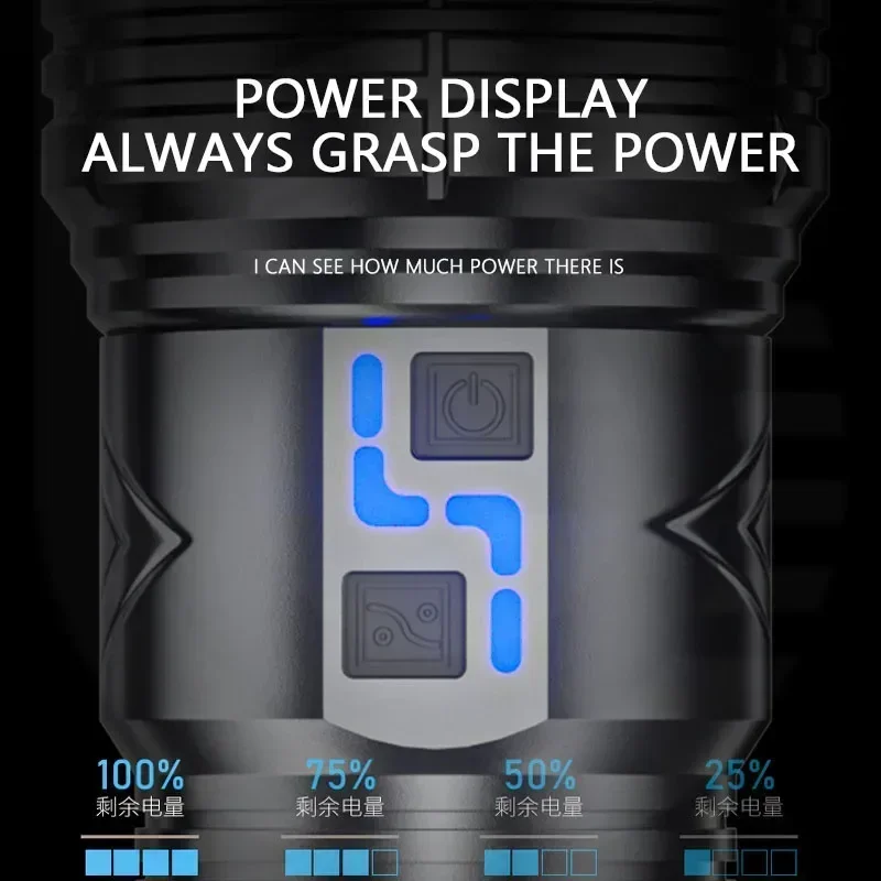 99000000LM ไฟฉาย LED สว่างเป็น - Outdoor Power Meter บทวิจารณ์และราคา