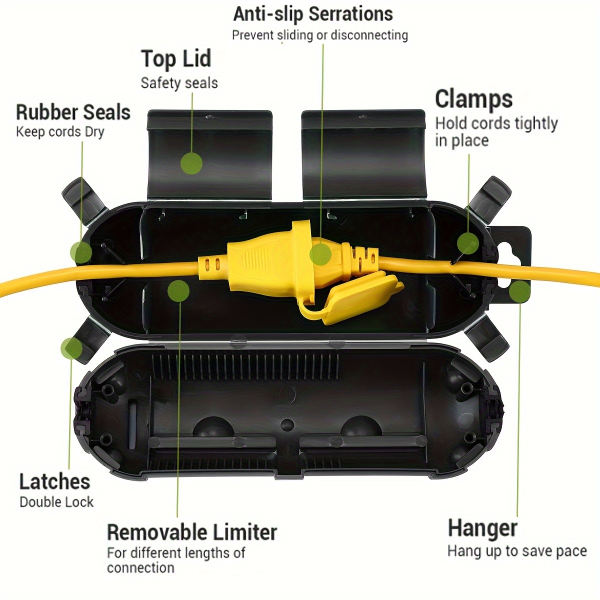 สายไฟต่อปลั๊กการเชื่อมต่อฝาครอ - Outdoor Power Hub บทวิจารณ์และราคา