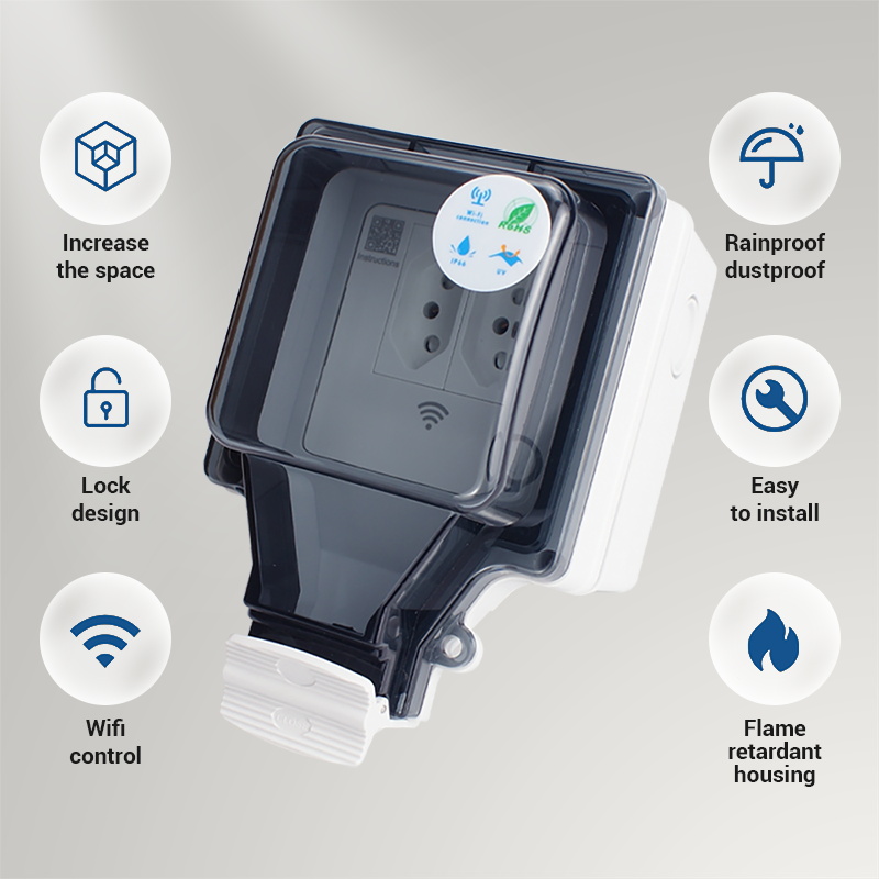 Avoir Tuya เต้ารับอัจฉริยะ Wi- - Outdoor Power Outlet Not Working บทวิจารณ์และราคา