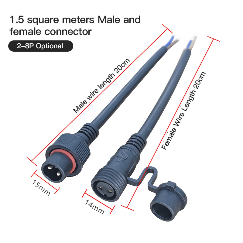 ฝาครอบกันฝุ่นต่อชายหญิง IP68 2 - Outdoor Power Extension Cord บทวิจารณ์และราคา