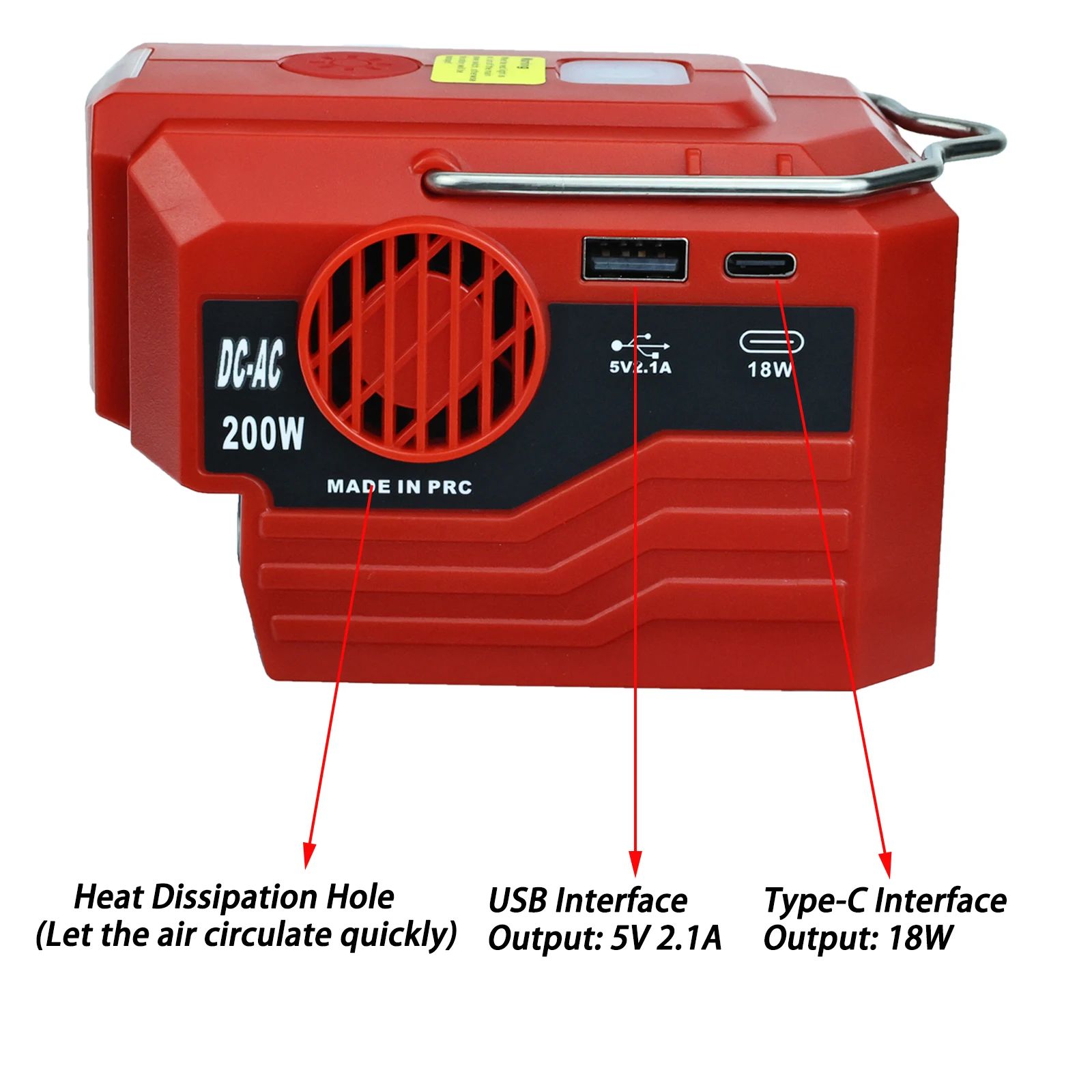 200W อินเวอร์เตอร์ไฟฟ้าแบบพกพา - Outdoor Power Inverter บทวิจารณ์และราคา