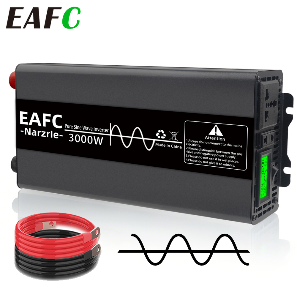 EAFC 3000W Pure Sine Waveอินเว - Outdoor Power Inverter บทวิจารณ์และราคา