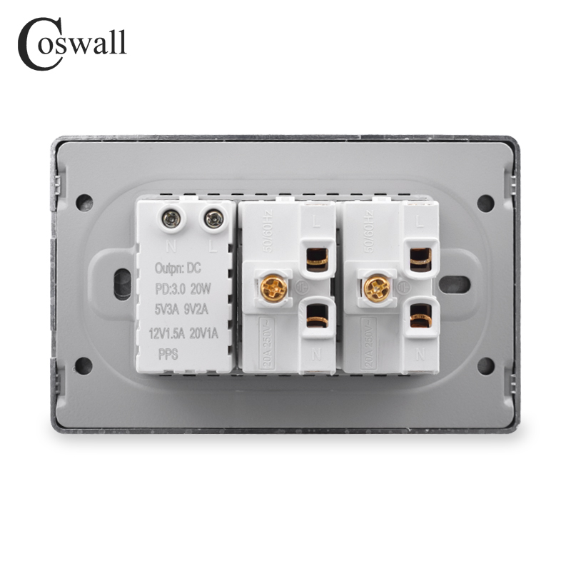 Coswall PC บราซิลมาตรฐาน 20A P - Outdoor Power Hub บทวิจารณ์และราคา