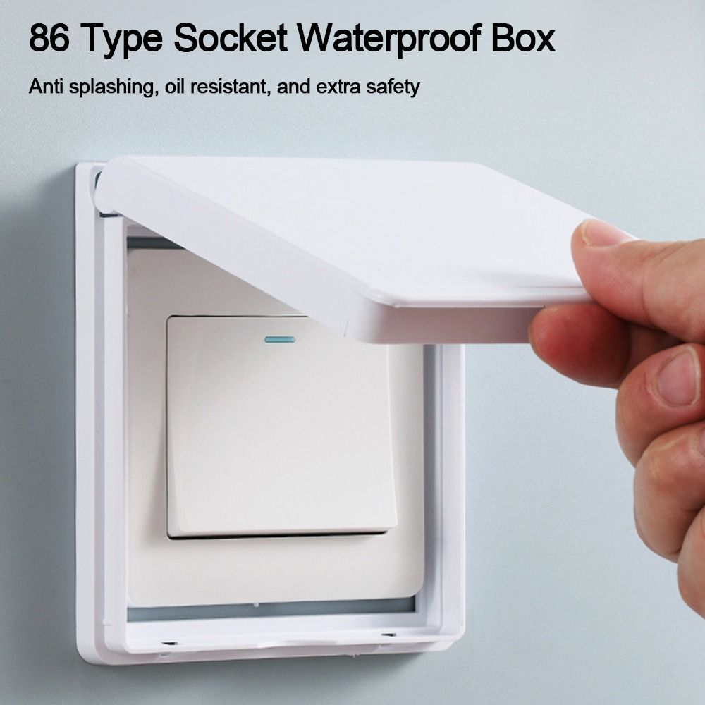 ติดผนังสวิทช์ฝาครอบป้องกันSelf - Outdoor Power Outlet Cover บทวิจารณ์และราคา