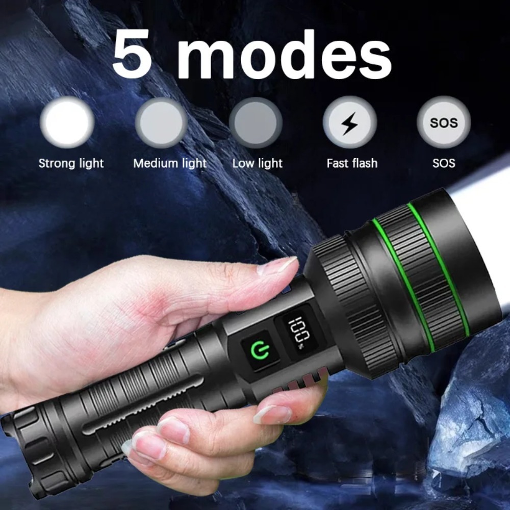 ไฟฉาย LED อันทรงพลัง ซูมได้ ชา - Outdoor Power Meter บทวิจารณ์และราคา