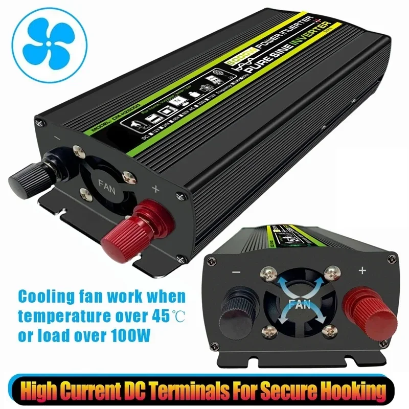 6000W DC12/24V to AC 220V Pure - Outdoor Power Inverter บทวิจารณ์และราคา