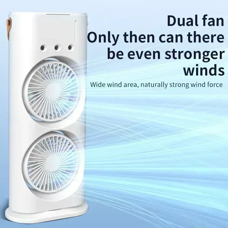 พัดลมสเปรย์น้ำแบบสองหัว พัดลมส - Outdoor Power Head บทวิจารณ์และราคา