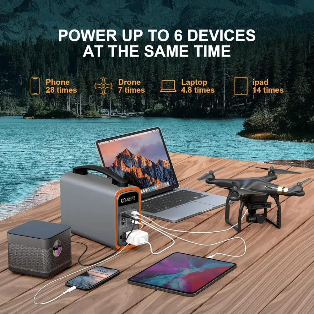 320Wh Lifepo4 แบบพกพา Power St - Outdoor Power Station บทวิจารณ์และราคา